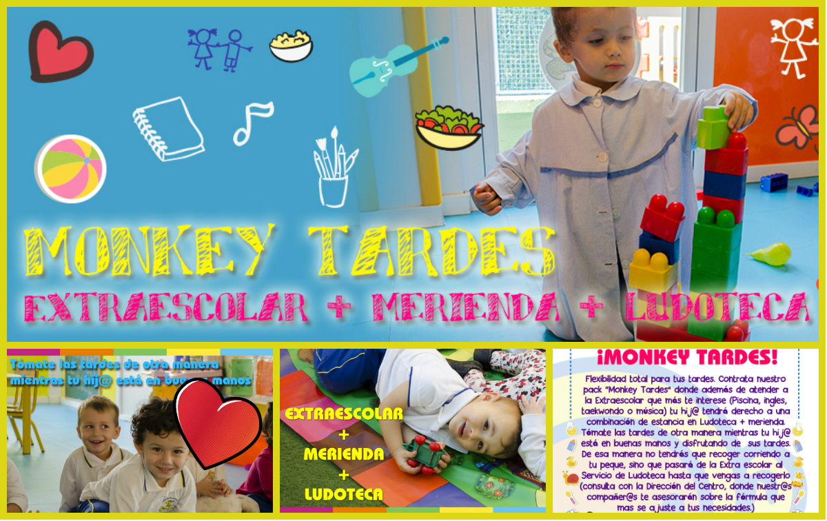 Monkey tardes: Flexibilidad para tus tardes Monkey tardes: Flexibilidad para tus tardes