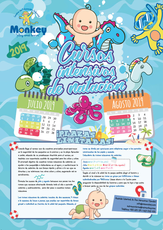Ya puedes reservar tu plaza para los cursos intensivos de natación 2019 Ya puedes reservar tu plaza para los cursos intensivos de natación 2019