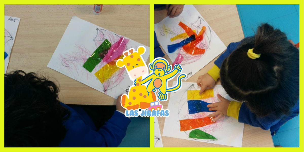 Las Jirafas y sus coloridos paraguas Las Jirafas y sus coloridos paraguas