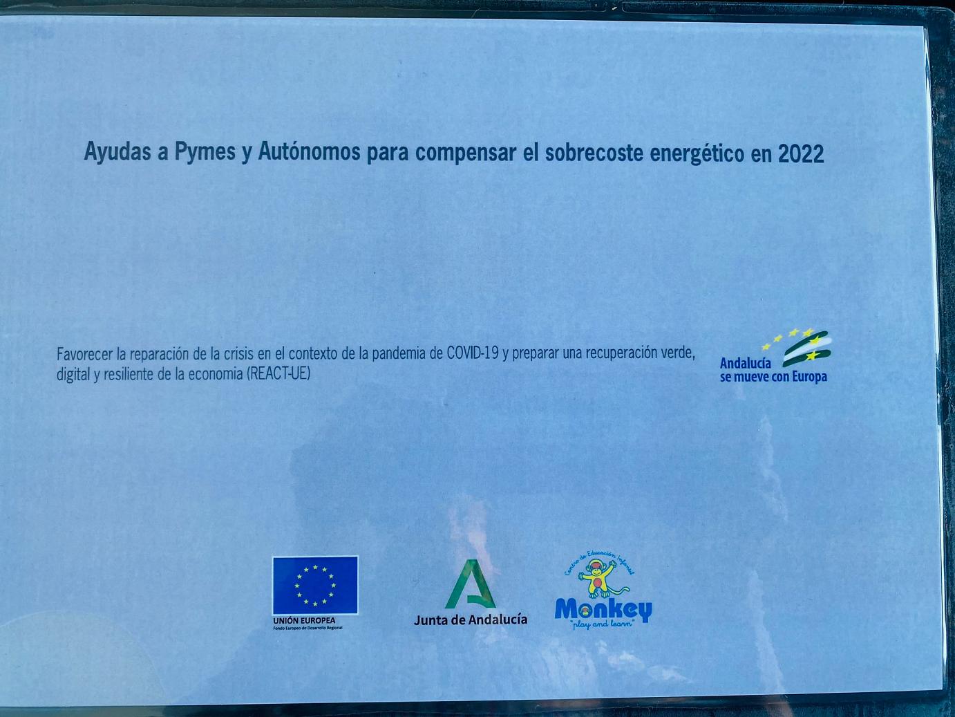 CEI Monkey ha sido receptora de los fondos y ayudas a pymes y autónomos para compensar el sobrecoste energético en 2022.